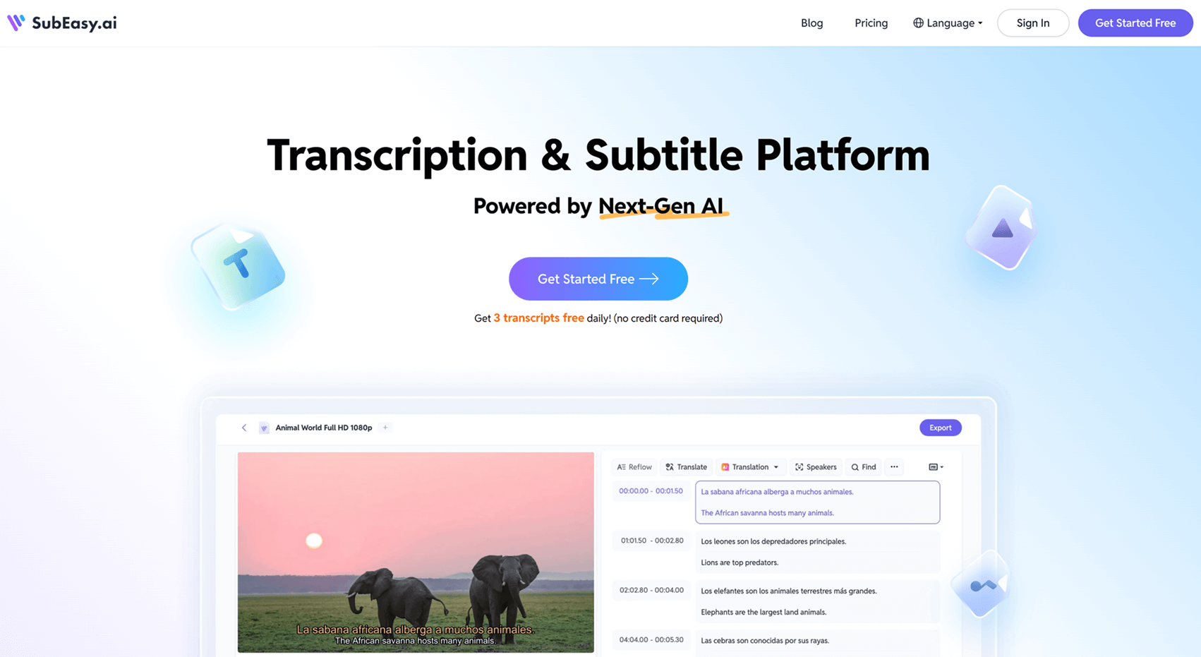 SubEasy : Plateforme de Transcription et de Sous-titrage Alimentée par une IA de Nouvelle Génération